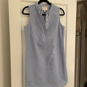 Sail to Sable Sleeveless Oxford Shirting Dress